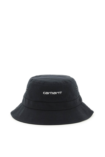 Shop Carhartt Script Bucket Hat In Black