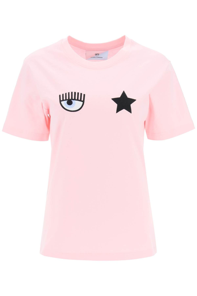 Shop Chiara Ferragni Eye Star T-shirt In Black