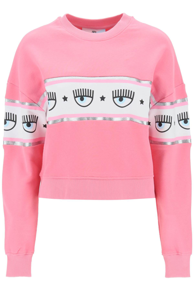 Shop Chiara Ferragni Logomania Sweatshirt In Multicolor