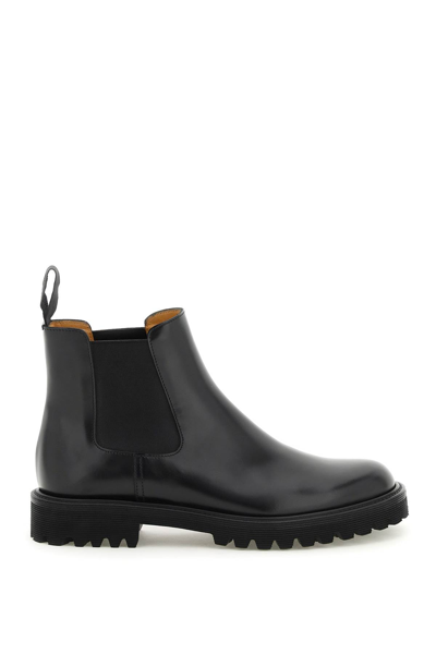 Church's Slip-on Ankle Boots Elastic Panels In Black