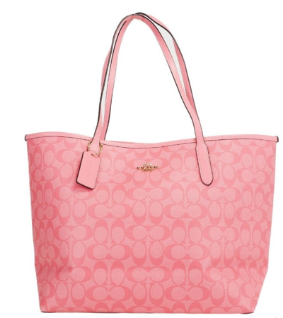 coach city tote pink lemonade