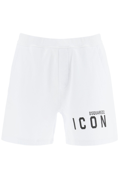 Shop Dsquared2 Short Sweatpants Icon In Red