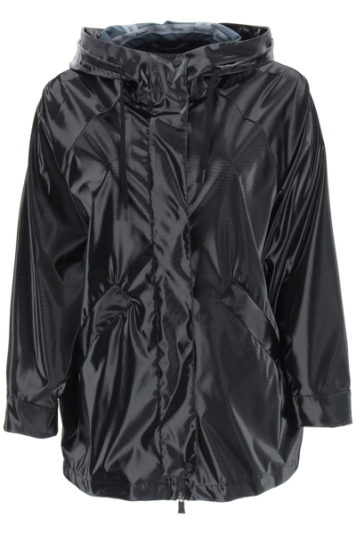 Shop Herno Laminar Hooded Jacket In Lady Spinnaker In Black