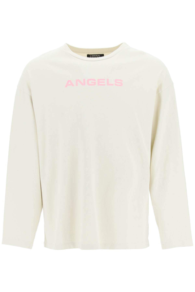 Shop Liberal Youth Ministry Angels Long-sleeve T-shirt In Beige