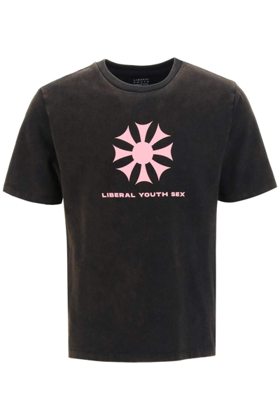 Shop Liberal Youth Ministry Liberal Youth Sex T-shirt In Black