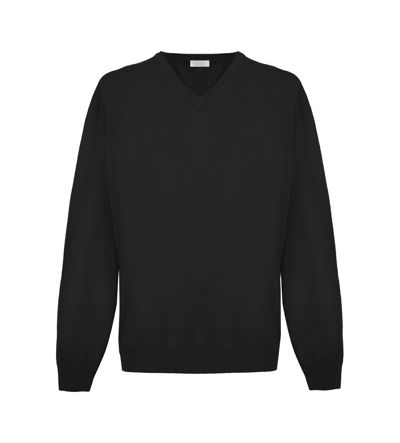 Shop Malo Black Cashmere Sweater