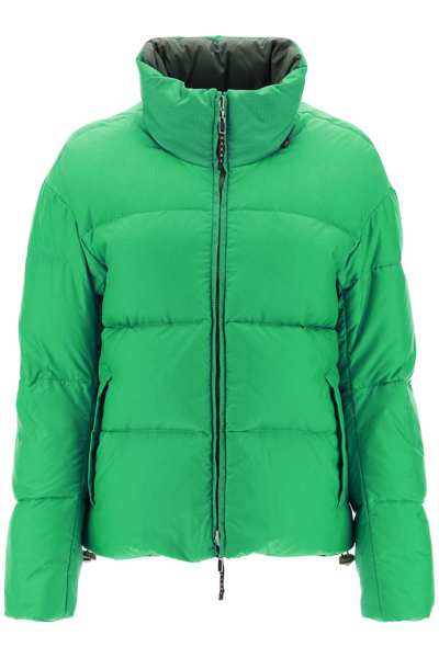 Shop Marni Reversible Short Down Jacket In Green