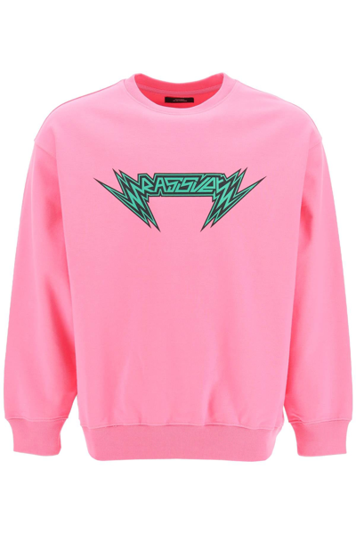 Shop Rassvet Sparks Logo Sweatshirt In Pink