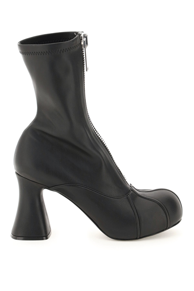 Shop Stella Mccartney Groove Stretch Ankle Boots In Black