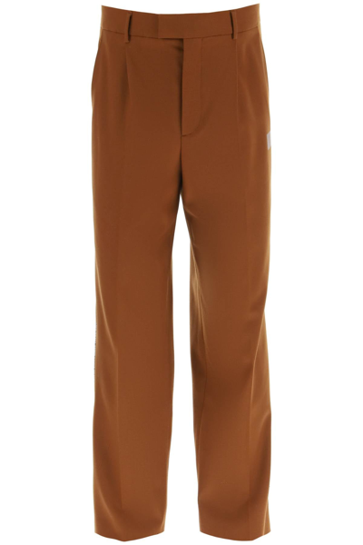 Vtmnts Barcode Wool Tailored Pants In Brown