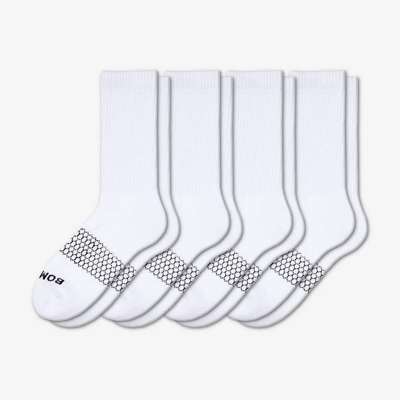 Shop Bombas Solids Calf Sock 4-pack In White