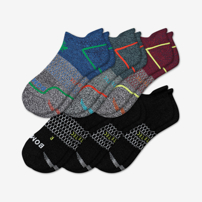 Shop Bombas All-purpose Performance Ankle Sock 6-pack In Colorblock Black