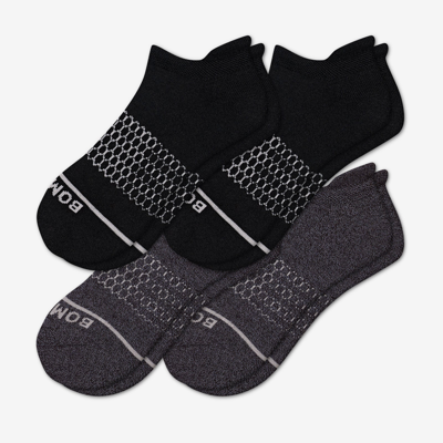 Shop Bombas Merino Wool Blend Ankle Sock 4-pack In Black