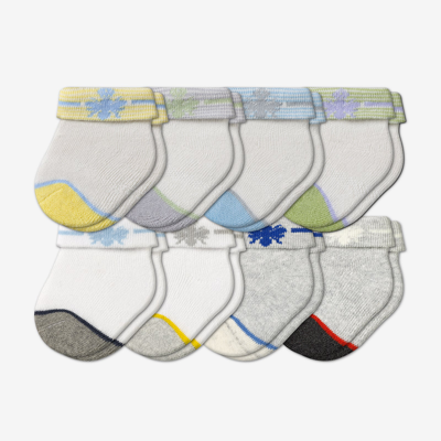Shop Bombas Baby Socks 8-pack (0-6 Months) In White Stripe Mix