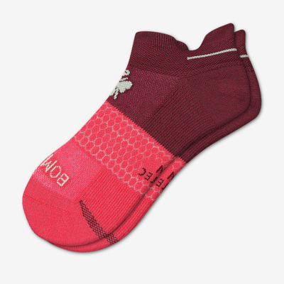 Shop Bombas Lightweight Running Ankle Socks In Hibiscus