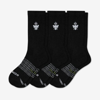 Shop Bombas All-purpose Performance Calf Sock 3-pack In Black