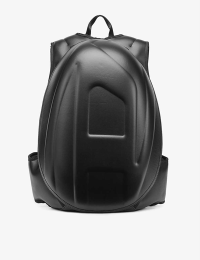 Shop Diesel 1dr-pod Leather-blend Backpack In Black