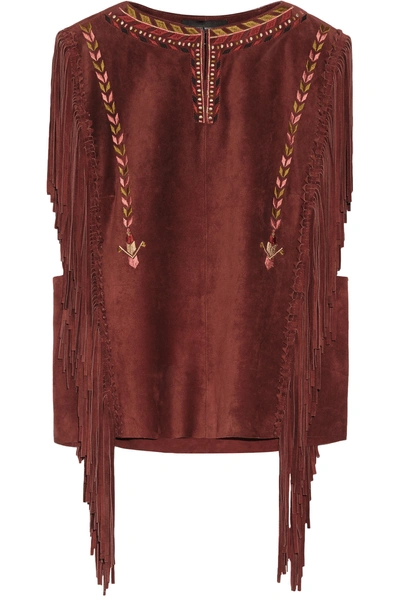 Isabel Marant Marcus Fringed Suede Top