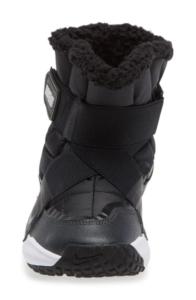 Shop Nike Flex Advance Slip-on Snow Boot In Black/ White/ Smoke Grey/ Red
