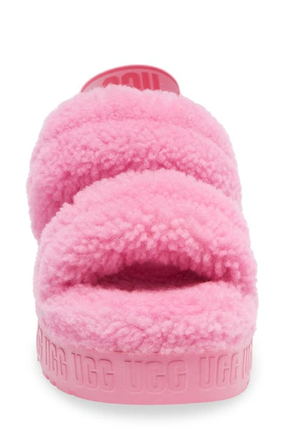 Shop Ugg Oh Fluffita Genuine Shearling Slingback Sandal In Pink Bliss