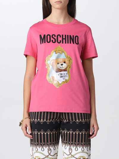 Shop Moschino Couture T-shirt  Woman Color Pink