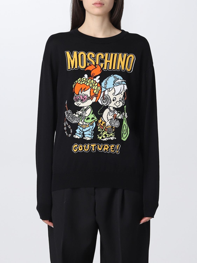 Shop Moschino Couture X The Flintstones ™ Sweatshirt In Black 1