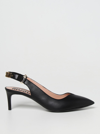 Moschino High Heel Shoes  Couture Women In Black
