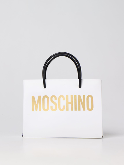 Shop Moschino Couture Tote Bags  Woman Color White