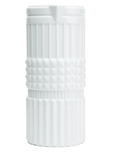 Shop Viso Project Tuerca Porcelain Vase In White