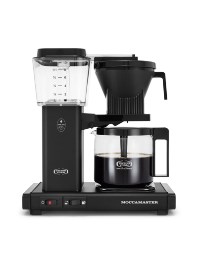 Shop Moccamaster Kbgv Coffee Maker In Matte Black