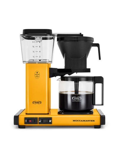 Shop Moccamaster Kbgv Coffee Maker In Yellow Pepper