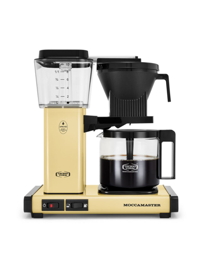 Shop Moccamaster Kbgv Coffee Maker In Butter Yellow