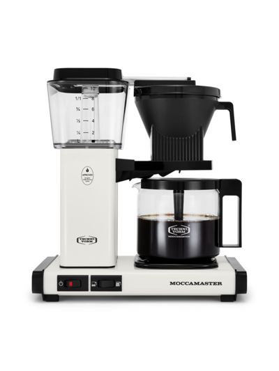 Shop Moccamaster Kbgv Coffee Maker In Off White