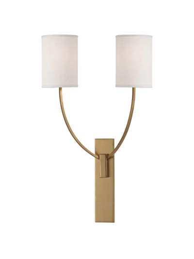 Shop Hudson Valley Lighting Colton 2-light Wall Sconce In Aged Brass