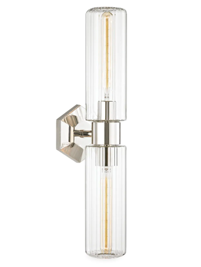 Shop Hudson Valley Lighting Roebling 2-light Wall Sconce In Polished Nickel