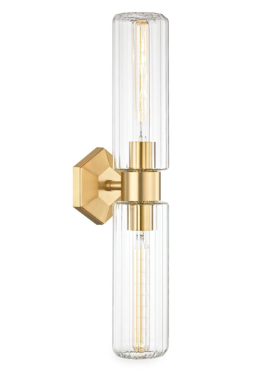 Shop Hudson Valley Lighting Roebling 2-light Wall Sconce In Aged Brass