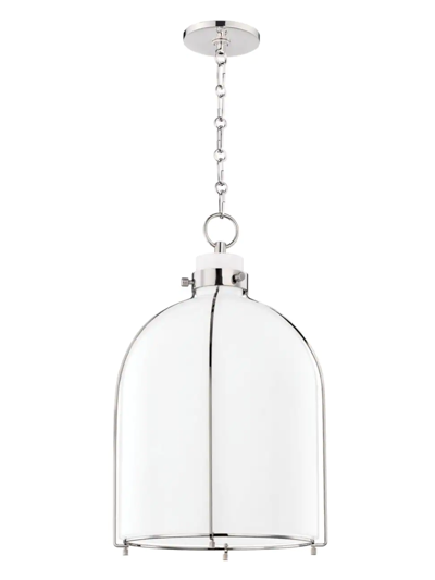 Shop Hudson Valley Lighting Eldridge One-light Pendant In Polished Nickel