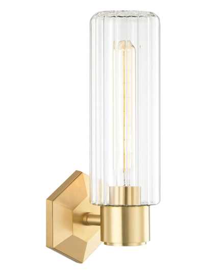 Shop Hudson Valley Lighting Roebling 1-light Wall Sconce In Aged Brass