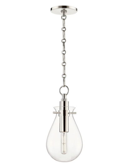 Shop Hudson Valley Lighting Ivy Small Pendant In Polished Nickel