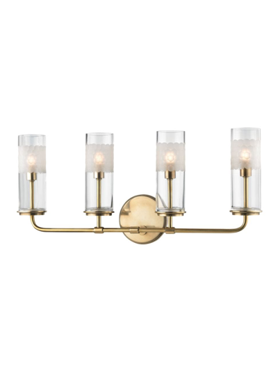 Shop Hudson Valley Lighting Wentworth 4-light Wall Sconce In Aged Brass