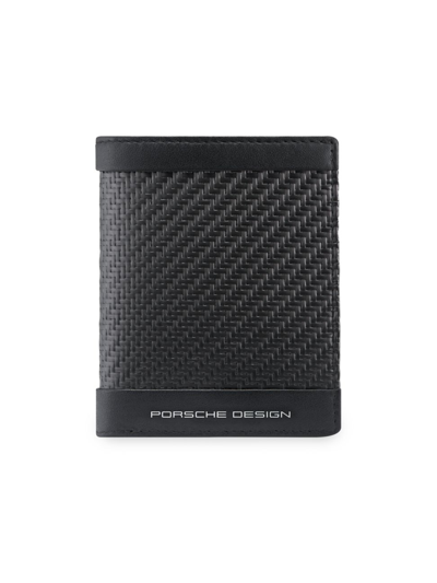 Shop Porsche Design Men's Carbon Fiber Billfold Wallet In Black