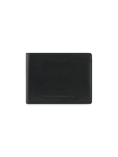 Shop Porsche Design Men's Billfold 3 Leather Wallet In Black