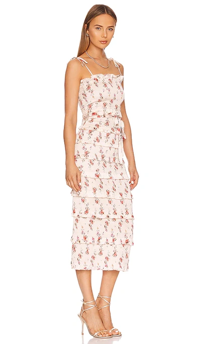 Shop V. Chapman Lily Dress In Natural Dainty Floral