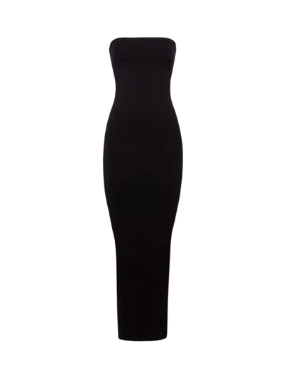 Wolford Fatal Cut Out Midi Dress In Black