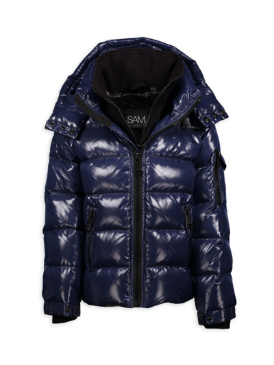 Shop Sam Little Boy's & Boy's Glacier Puffer Jacket In Dark Blue