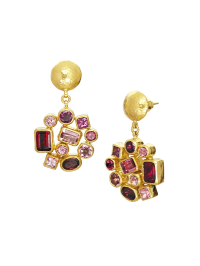 Shop Gurhan Women's Pointelle 24k Yellow Gold & Multi-stone Drop Earrings