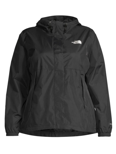 Shop The North Face Women's Antora Plus-size Drawstring Jacket In Black