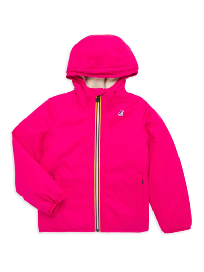 Shop K-way Little Girl's & Girl's Le Vrai 3.0 Claude Nylon Jacket In Pink