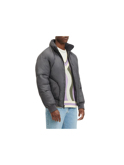 Shop Ugg Men's Damion Sherpa Puffer Jacket In Dark Ash