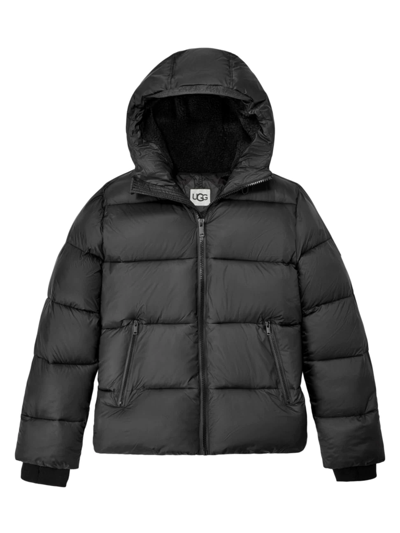Shop Ugg Men's Brayden Puffer Jacket In Black